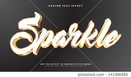 Sparkle shiny Style 3d editable text effect Template Sparkle shiny Style 3d editable text effect Template 141906866
