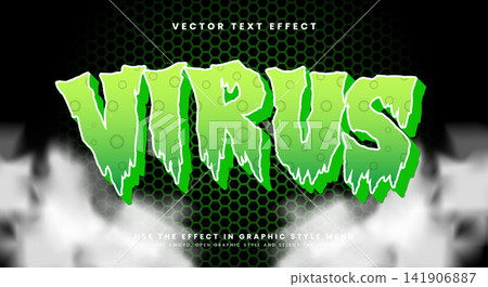 Virus 3D editable text effect template Virus 3D editable text effect template 141906887
