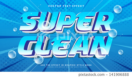 Super Clean 3D editable text effect Template Super Clean 3D editable text effect Template 141906888