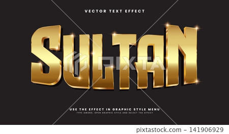 Sultan King Style theme editable text effect Sultan King Style theme editable text effect 141906929