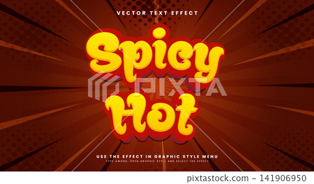 Spicy hot 3d editable text effect Template Spicy hot 3d editable text effect Template 141906950