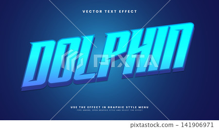 Dolphin 3d editable text effect Dolphin 3d editable text effect 141906971
