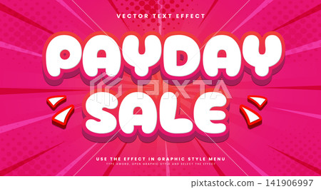 Payday Sale 3d editable text effect Template Payday Sale 3d editable text effect Template 141906997