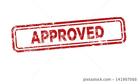 Approved stamp with grunge rubber 3d editable text effect Approved stamp with grunge rubber 3d editable text effect 141907088