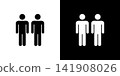 代表兩個人、一對或伴侶的圖標 141908026