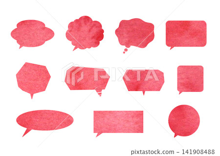 Watercolor fukidashi set Watercolor fukidashi set 141908488