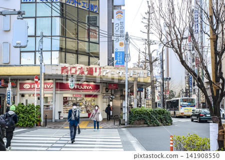 Urban landscape of Nakano Ward, Tokyo: Nakano Station South Exit Main Street arcade. Urban landscape of Nakano Ward, Tokyo: Nakano Station South Exit Main Street arcade. 141908550