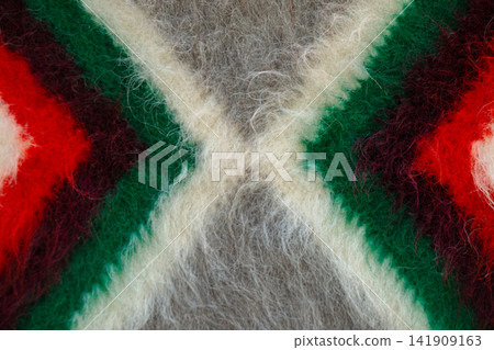 A close-up view of a wool blanket A close-up view of a wool blanket 141909163