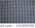 Navy gingham fabric texture background 141909768