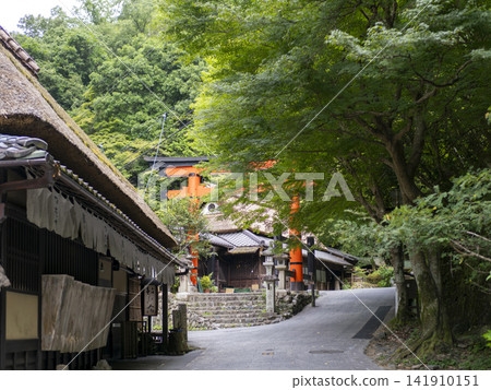 Scenery of the Saga Toriimoto Traditional Buildings Preservation District in Kyoto Scenery of the Saga Toriimoto Traditional Buildings Preservation District in Kyoto 141910151