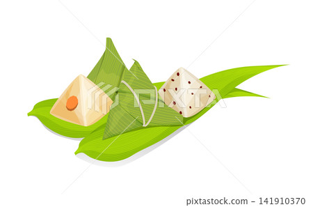 Sweet Red Bean and Savory Egg Yolk Rice Dumplings for Dragon Boat Festival Celebration 141910370