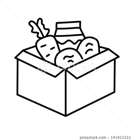 food donation box icon food donation box icon 141911322