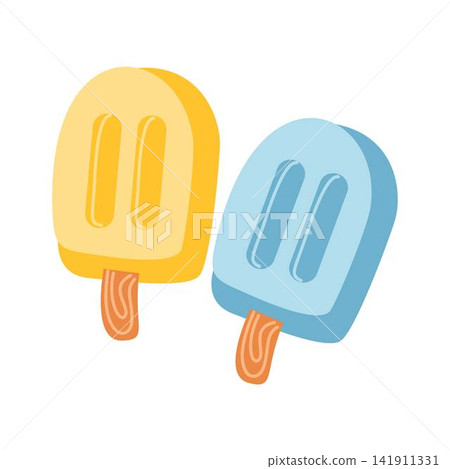 popsicles on sticks illustration popsicles on sticks illustration 141911331