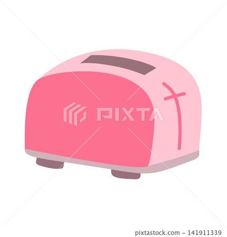 pink toaster illustration pink toaster illustration 141911339