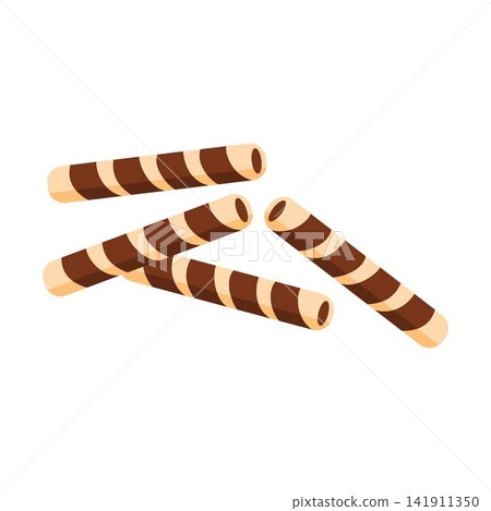 wafer roll stick astor snack illustration 141911350