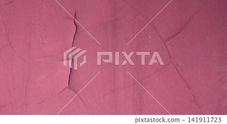 Cracked wall texture painted pink Cracked wall texture painted pink 141911723