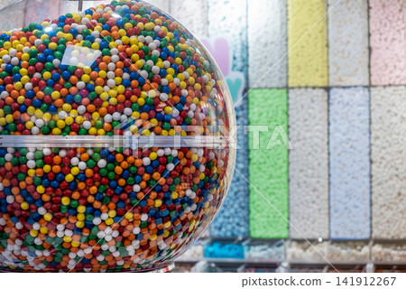 showcase of candy shop, transparent container with various sweets, marshmallow, jelly, chewy gums, rich sugar assortment showcase of candy shop, transparent container with various sweets, marshmallow, jelly, chewy gums, rich sugar assortment 141912267