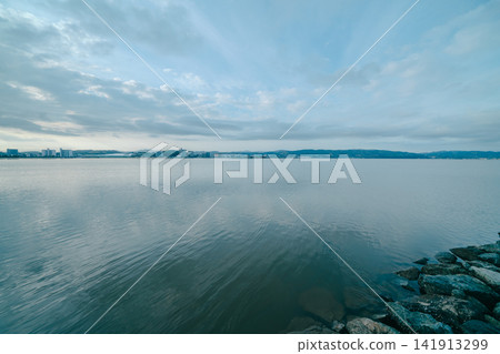 島根縣宍道湖的清晨 島根縣宍道湖的清晨 141913299