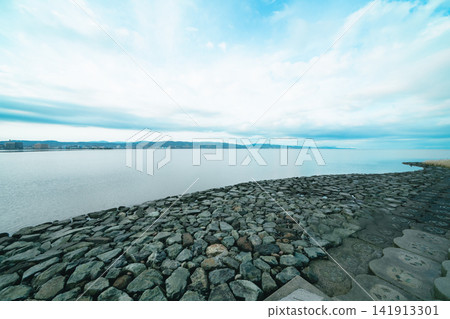 島根縣宍道湖的清晨 島根縣宍道湖的清晨 141913301