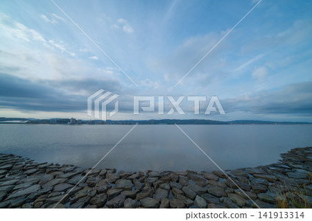 島根縣宍道湖的清晨 島根縣宍道湖的清晨 141913314