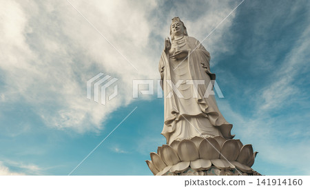 religious Lady Buddha monument at Linh Ung pagoda and buddhism temple, Asian religion and spirituality, Son Tra peninsula, Da Nang, Vietnam religious Lady Buddha monument at Linh Ung pagoda and buddhism temple, Asian religion and spirituality, Son Tra peninsula, Da Nang, Vietnam 141914160