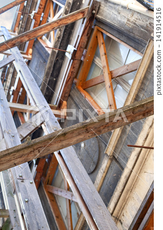 A stone house in danger of collapsing A stone house in danger of collapsing 141914516