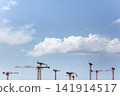A city is under construction. 141914517