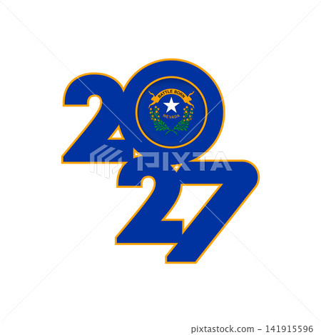 2027 banner with Nevada flag inside. 2027 banner with Nevada flag inside. 141915596