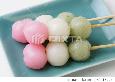 日本糖果三色餃子 141915798