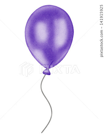 Watercolor colorful birthday balloons set isolated on white background. Bright helium balloons for birthdays, anniversaries, party invitations, children's design, and cardmaking Watercolor colorful birthday balloons set isolated on white background. Bright helium balloons for birthdays, anniversaries, party invitations, children's design, and cardmaking 141915925