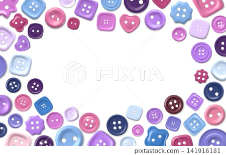 Colorful 3D sewing button border frame template Colorful 3D sewing button border frame template 141916181
