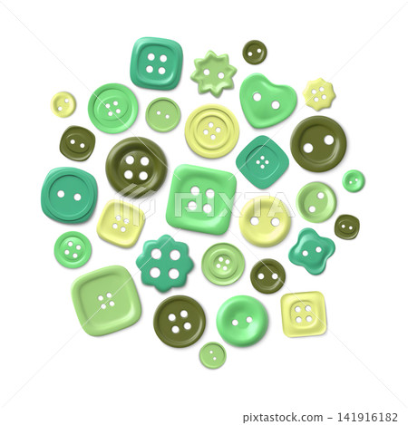 Colorful 3D sewing button background vector illustration Colorful 3D sewing button background vector illustration 141916182
