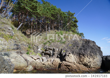 Iwate Prefecture, Miyako City, Omoge Peninsula, Ohama Fishing Port Iwate Prefecture, Miyako City, Omoge Peninsula, Ohama Fishing Port 141917183
