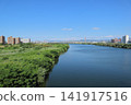從菅原城北橋（大阪）眺望淀川的夏日景色 141917516