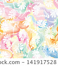 Floral seamless pattern. Flower bloom background. Flourish garden texture with flowers. 141917528