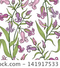 Floral seamless pattern. Flower background. Flourish garden texture with flowers. 141917533