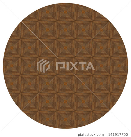 Repeating Walnut and Pine Wood Marquetry Compass Star Parquet Floor Repeating Walnut and Pine Wood Marquetry Compass Star Parquet Floor 141917700