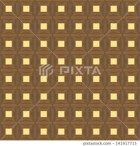 Repeating Walnut and Pine Wood Marquetry Compass Star Parquet Floor Repeating Walnut and Pine Wood Marquetry Compass Star Parquet Floor 141917715