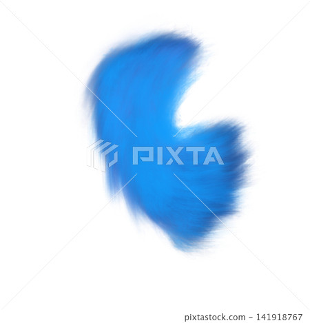 A soft, curved abstract illustration in a vibrant blue color. A soft, curved abstract illustration in a vibrant blue color. 141918767