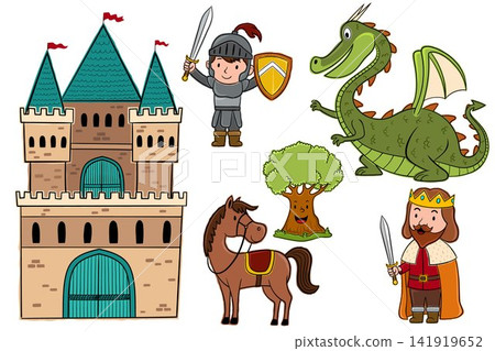 Vector illustration of cartoon set fairy tales characters Vector illustration of cartoon set fairy tales characters 141919652