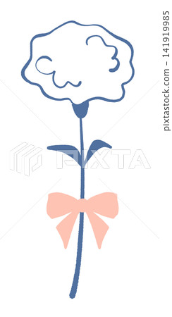 White carnation illustration White carnation illustration 141919985