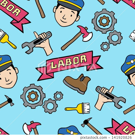 Seamless pattern vector of worker tools illustration Seamless pattern vector of worker tools illustration 141920826