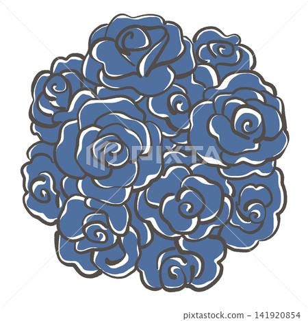 藍色玫瑰花束 藍色玫瑰花束 141920854