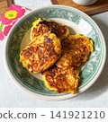 Fried Flour Pancakes with Cabbage. 141921210