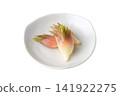 Delicious-looking myoga ginger served on a small plate 141922275