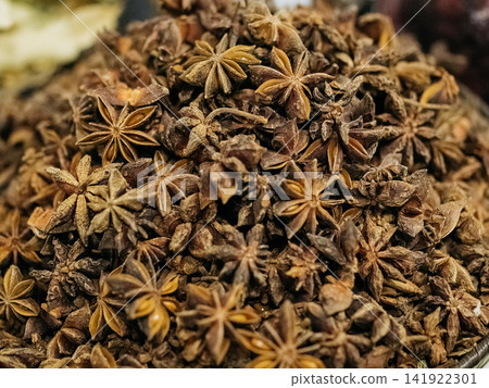 Spices in Baku market - Azerbaijan: seeds and other plant substance primarily used for flavoring or coloring food Spices in Baku market - Azerbaijan: seeds and other plant substance primarily used for flavoring or coloring food 141922301