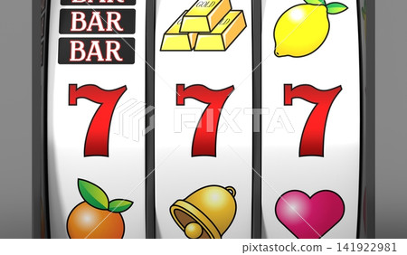 Casino Slots Machine Showing Seven, Jackpot - 3d illustration Casino Slots Machine Showing Seven, Jackpot - 3d illustration 141922981