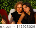 Mother and Daughter Portrait Sharing a Tender Family Moment 141923029