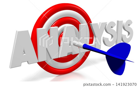 3D word/ darts illustration - analysis 3D word/ darts illustration - analysis 141923070