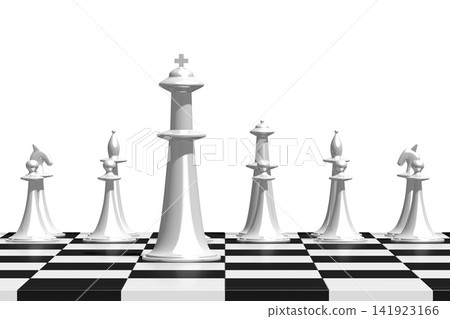 3D chess - leadership/ teamwork concept 3D chess - leadership/ teamwork concept 141923166